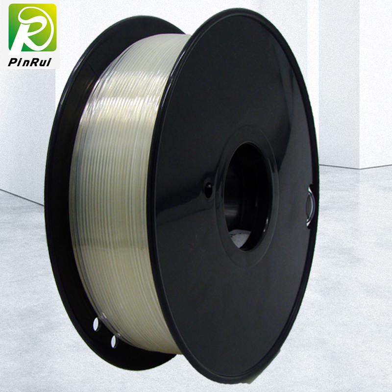 Pinrui Högkvalitativ 1kg 3D PLA Printer Filament Pure Transparent Färg
