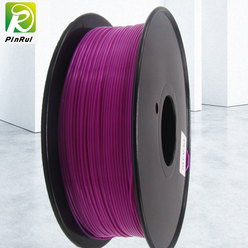 Pinrui Högkvalitativ 1kg 3D PLA Printerfilament transparent lila färg
