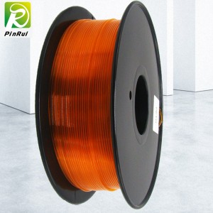 Pinrui 3D -skrivare 1.75mmpetg filament orange färg för 3D -skrivare
