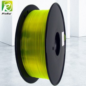 Pinrui 3D -skrivare 1.75mmpetg filament gul färg för 3D -skrivare