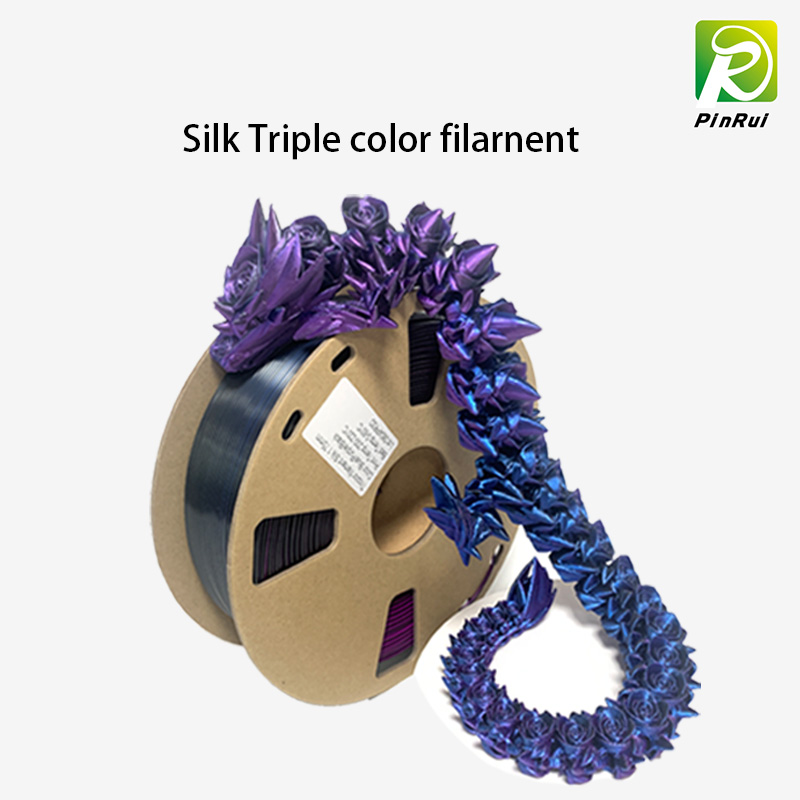 PLA Filament Silk Triple Color Filament, 1,75mm 3D Filament, 3D Printer Filament